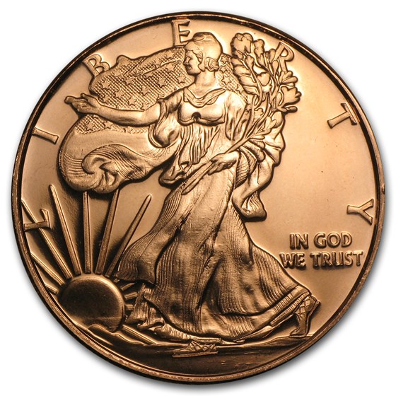 1 oz Copper Round - Walking Liberty 1 oz Copper Round - Walking Liberty